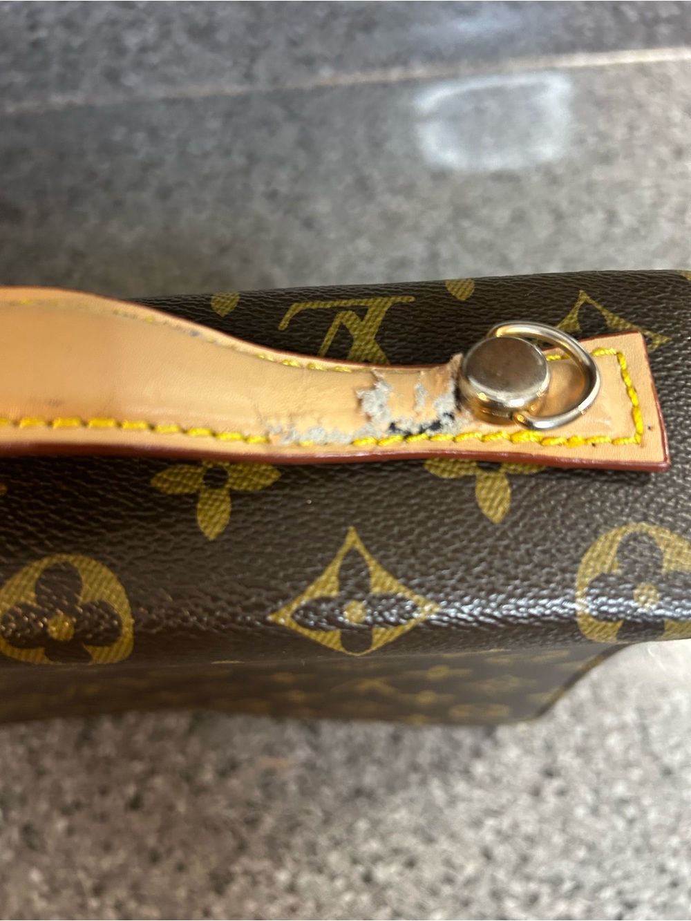 Louis Vuitton Monogram Canvas Satchel in Brown and Gold - Picture 15 of 15
